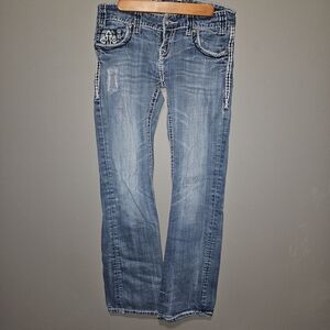 Stylish Blue Boot Cut Jeans